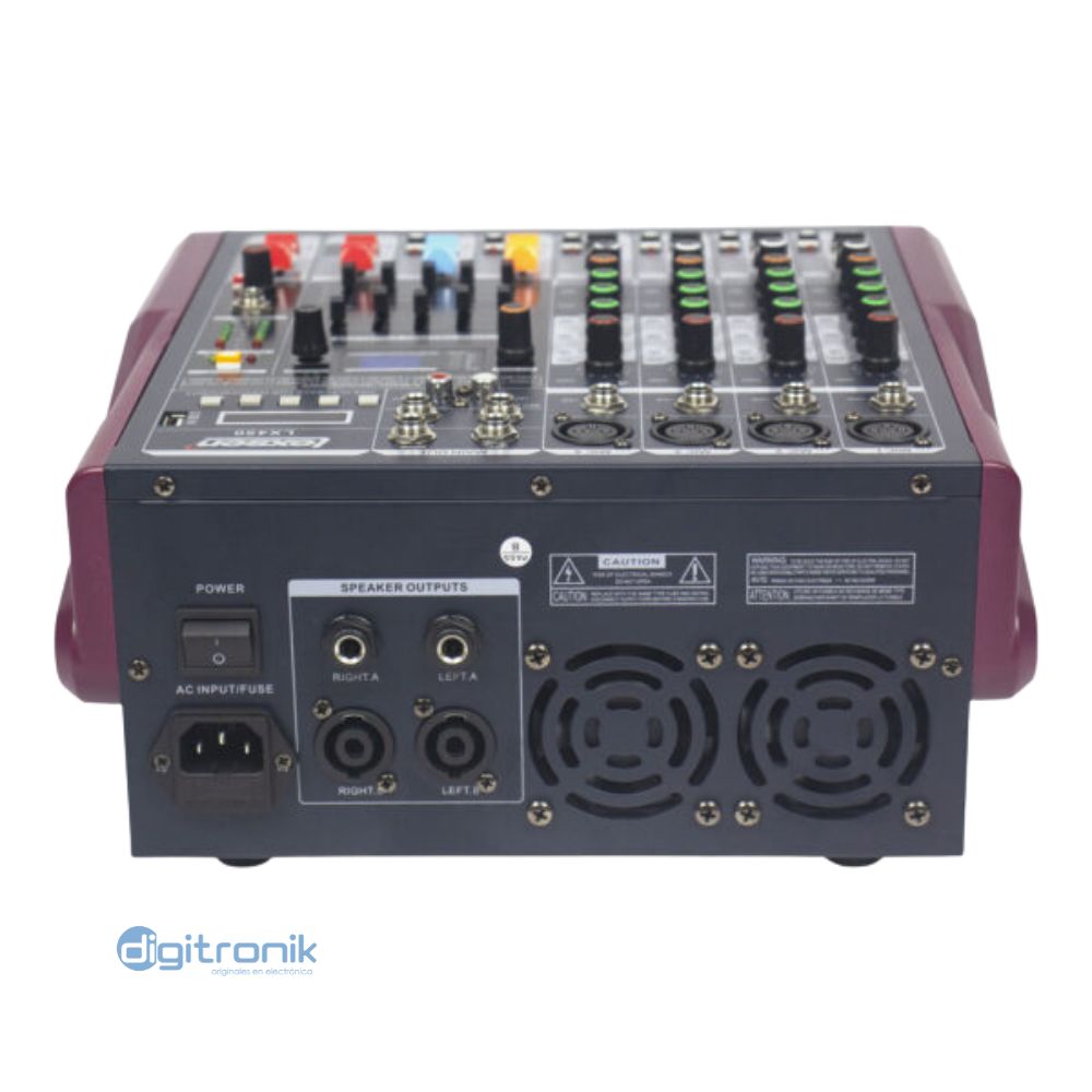 MEZCLADORA AMPLIFICADA 4CH LEXSEN LX450