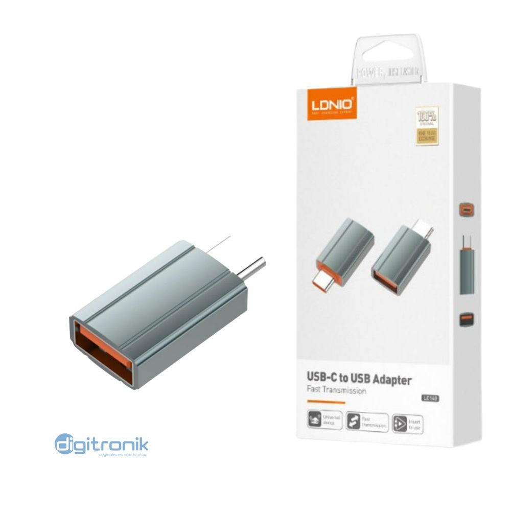 ADAPTADOR OTG LDNIO USB-C A USB LC140