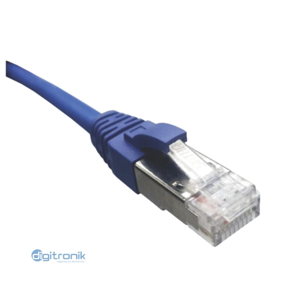 PATCH CORD CAT6A SATRA 1MT AZUL S/FTP LSZH