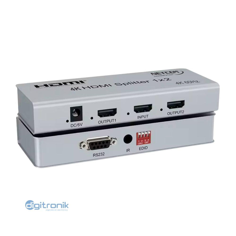 SPLITTER HDMI 1X2 V2.0 NETCOM PE-SP0072