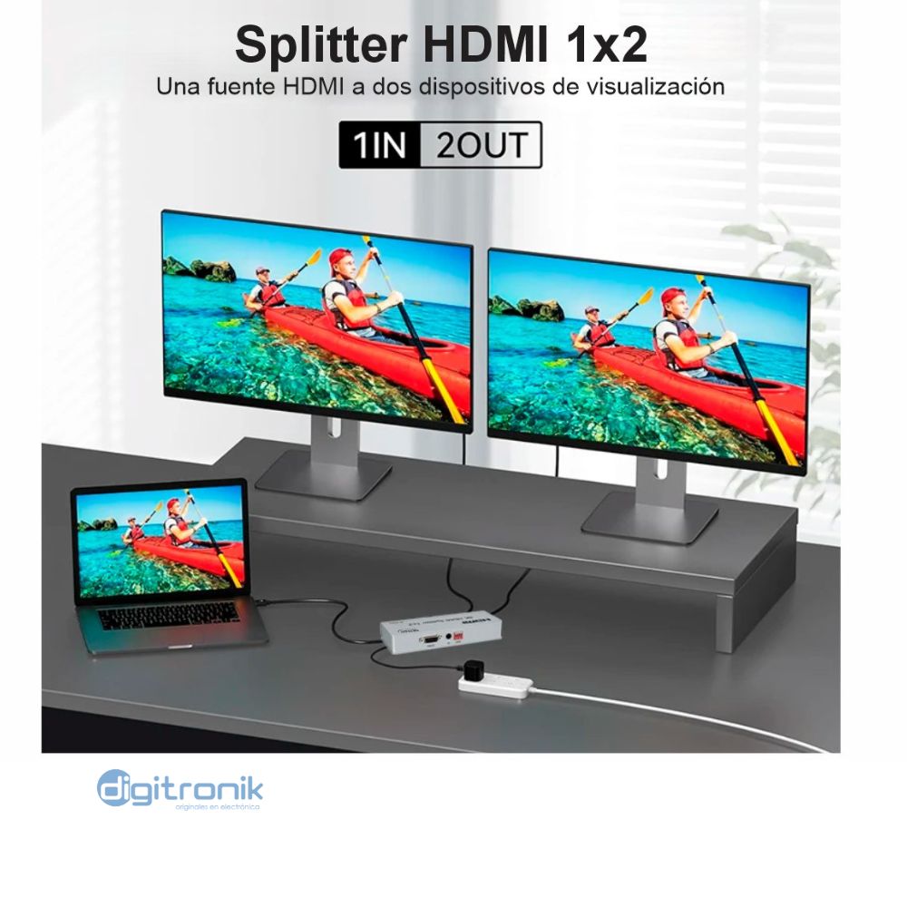 SPLITTER HDMI 1X2 V2.0 NETCOM PE-SP0072