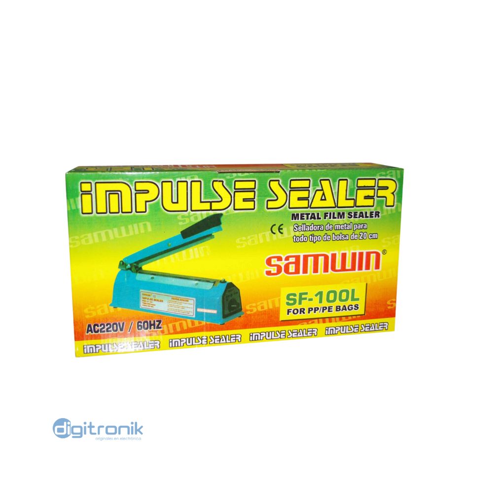 SELLADORA DE BOLSA 10CM ALUMINIO SAMWIN SF-100L
