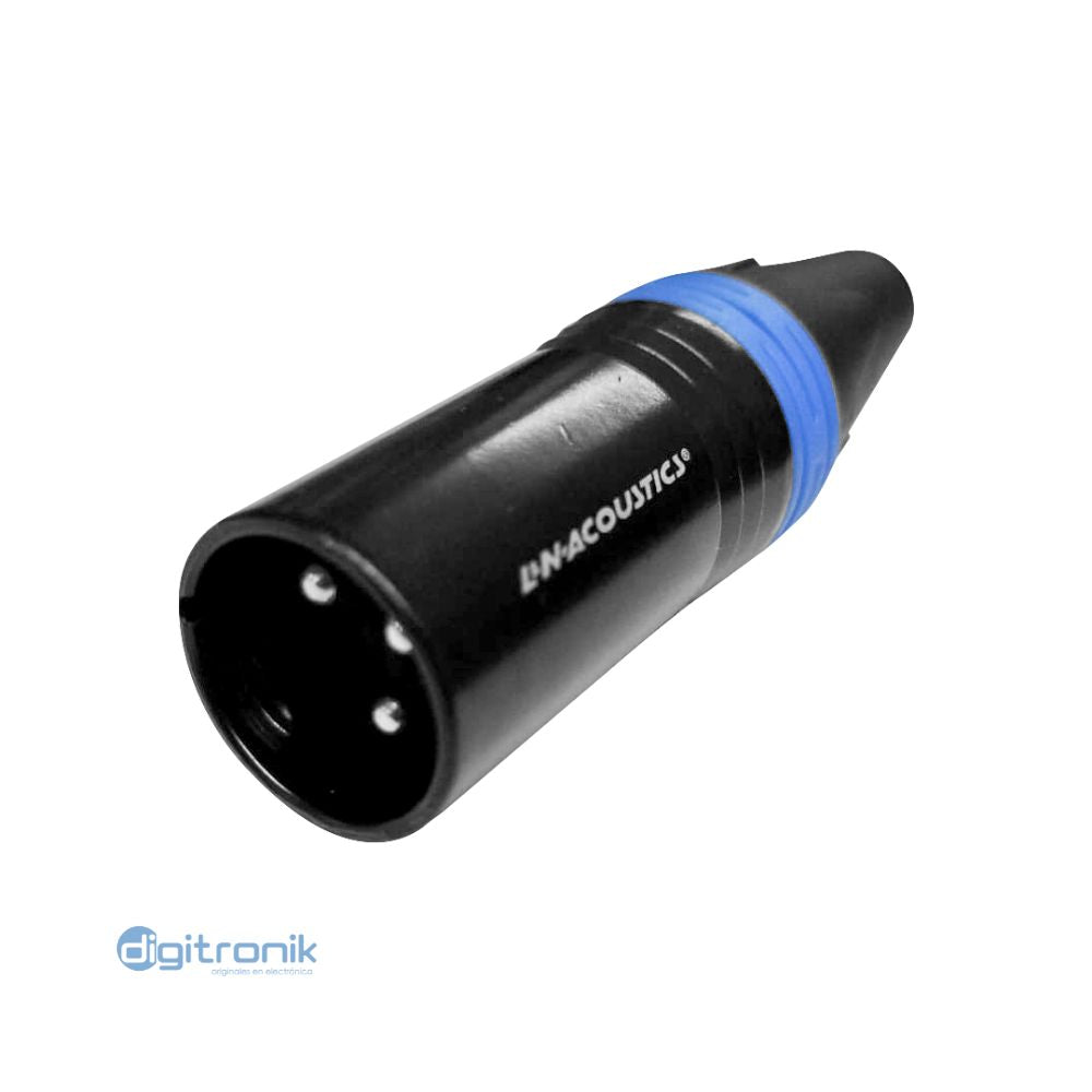 PLUG XLR BLACK - BLUE RING L&N ACOUSTICS LN-1032-2BL