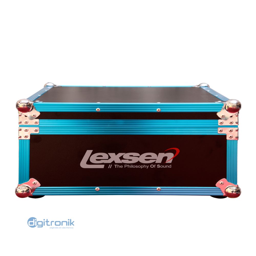 CONSOLA 12 CANALES C/RACK DOBLE AUX LEXSEN COMPACT3000