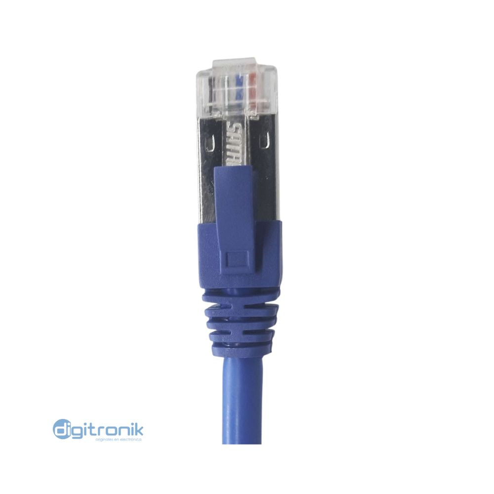 PATCH CORD CAT6A SATRA 3MT AZUL S/FTP LSZH