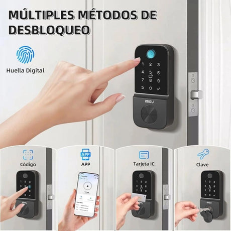 IMOU ASL-CUBO1-K(D) CERRADURA INTELIGENTE WIFI CUBO1 C/LECTOR HUELLA, TARJETA Y CLAVE CUBO1