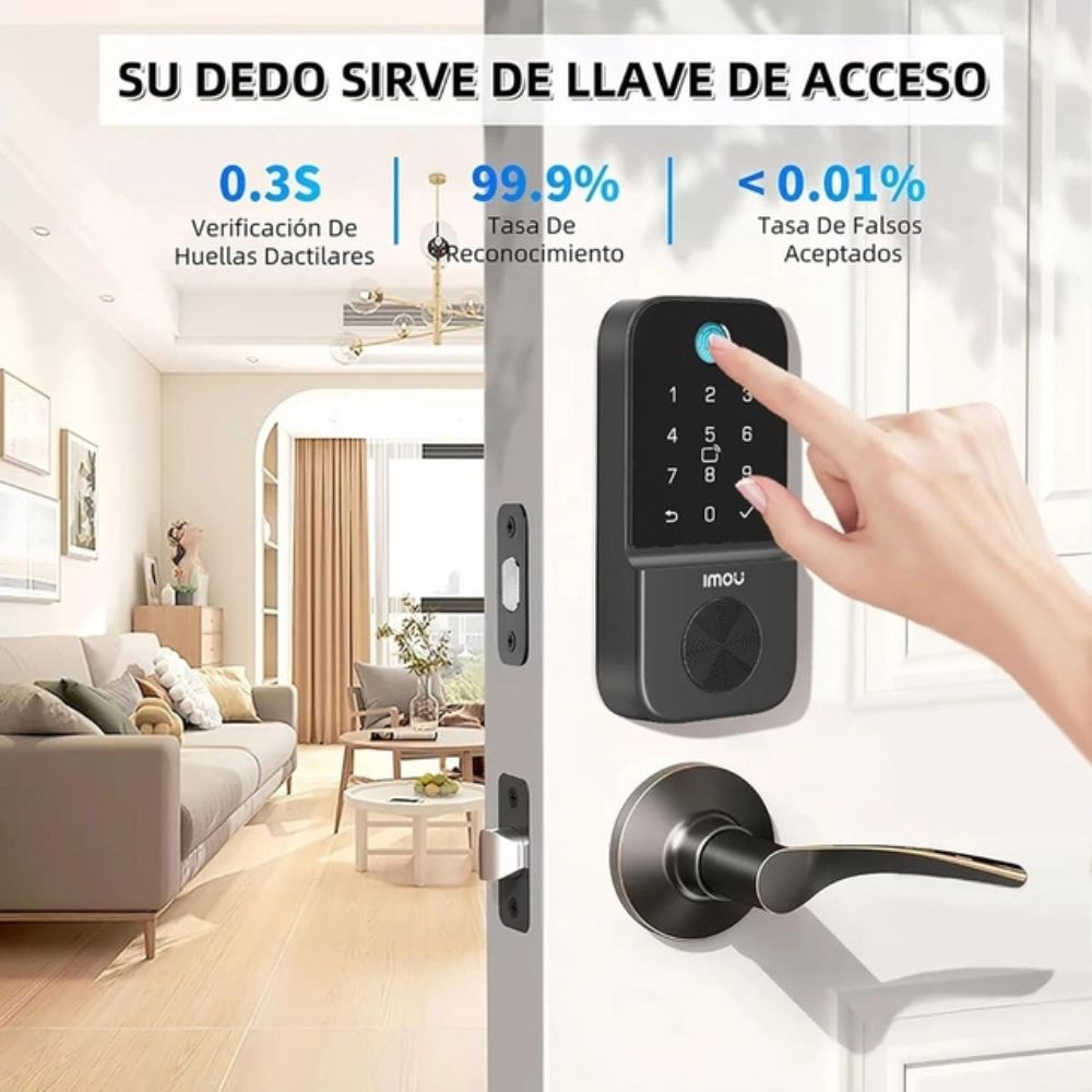 IMOU ASL-CUBO1-K(D) CERRADURA INTELIGENTE WIFI CUBO1 C/LECTOR HUELLA, TARJETA Y CLAVE CUBO1