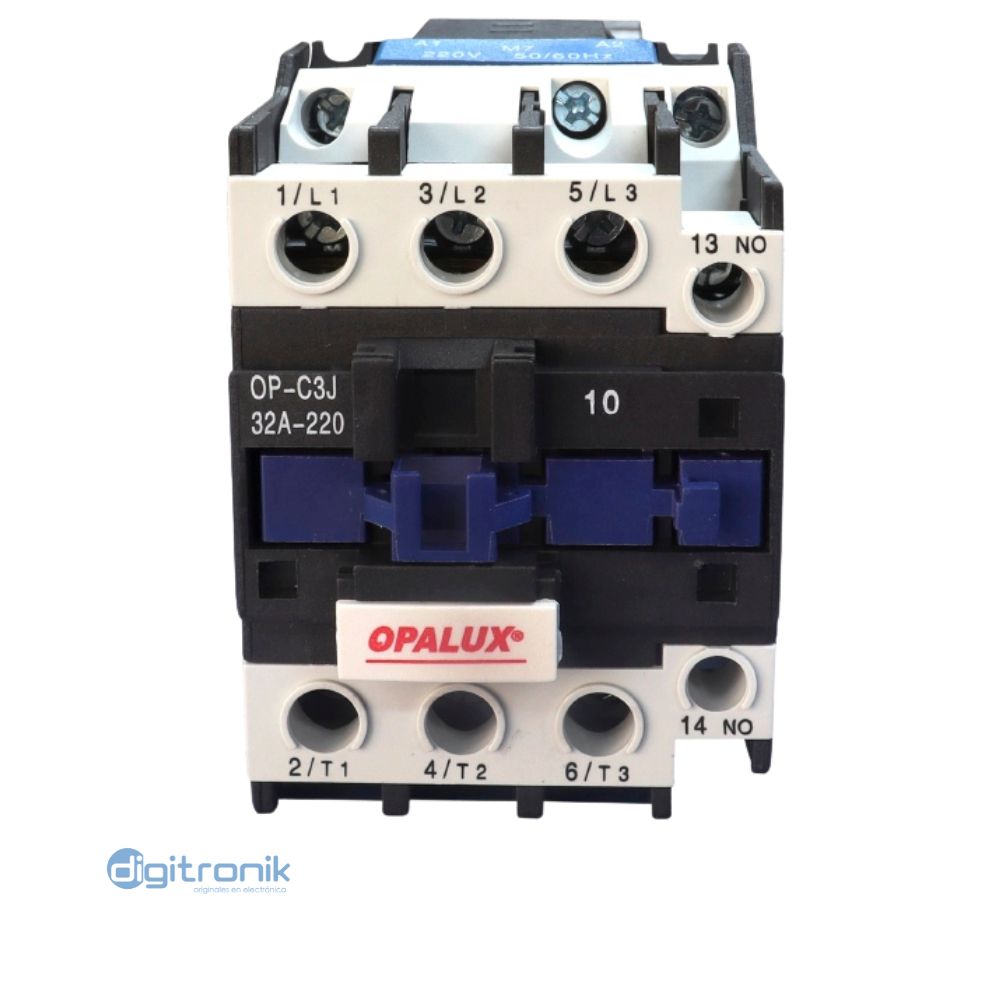 CONTACTOR 220VAC 32A 3 POLOS OPALUX OP-C3J32A-220