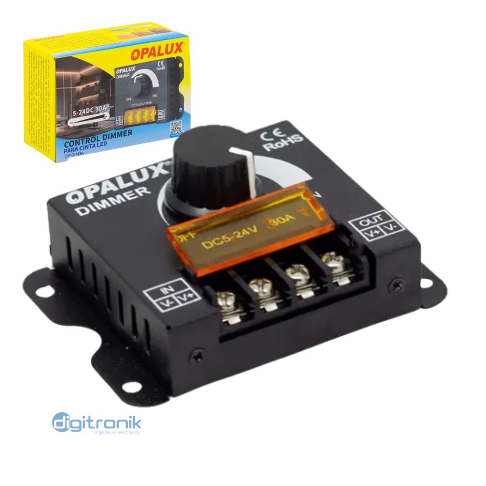 CONTROL DIMMER OPALUX PARA CINTA LED OP-DIM3A