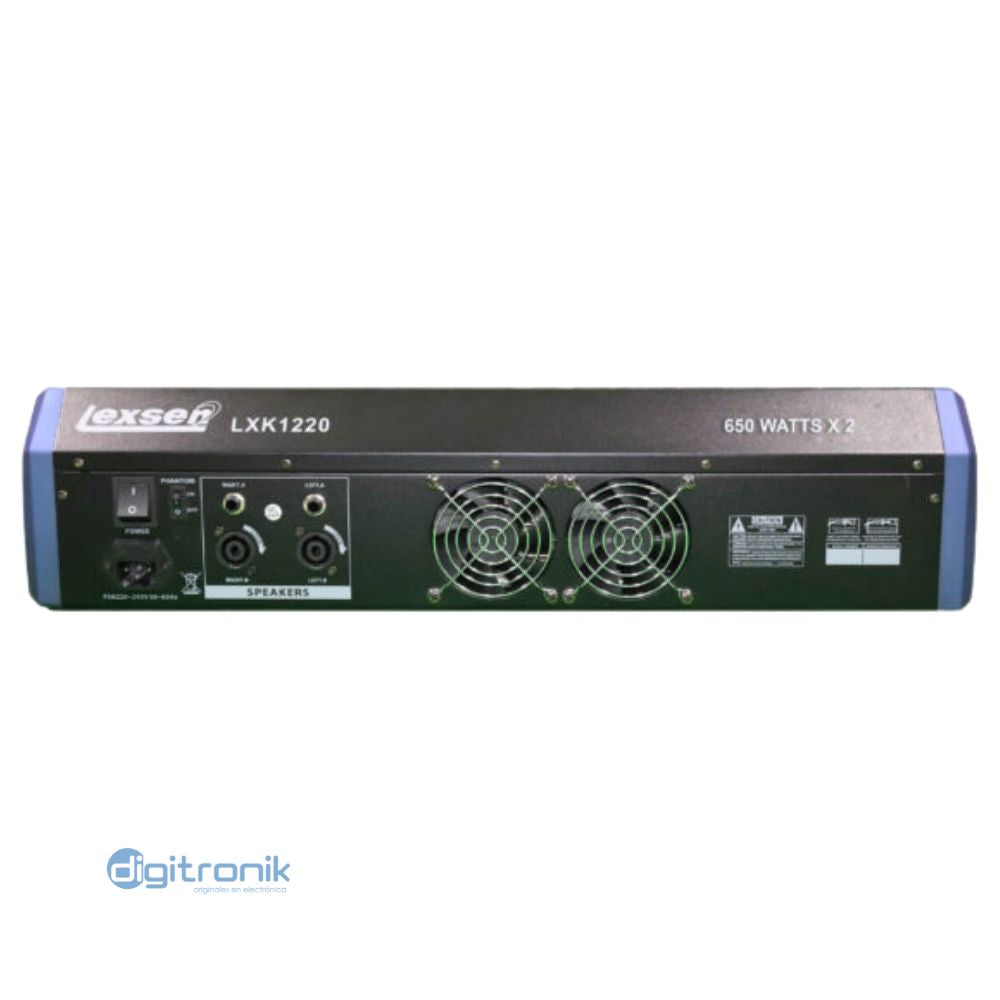 MEZCLADORA AMPLIFICADA 12CH LEXSEN LXK1220