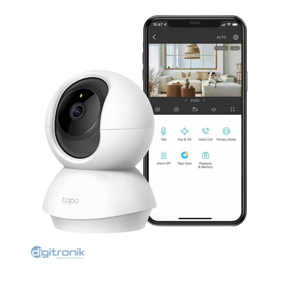 TP-LINK CAMARA WI-FI VIGILANCIA 3MP C/MOVIMIENTO TAPO C210