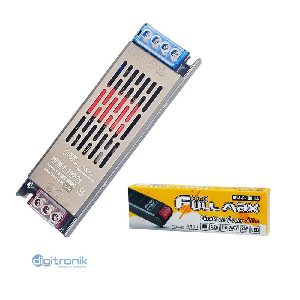 FUENTE DE ALIMENTACION FULL MAX 100W-24V 4.2A ZZ-HFM-100-24