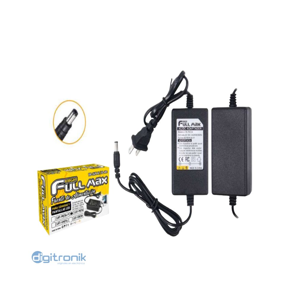 ADAPTADOR 9V 3A 5.5X2.2MM ZZ-LTH-9V3A (HFM)
