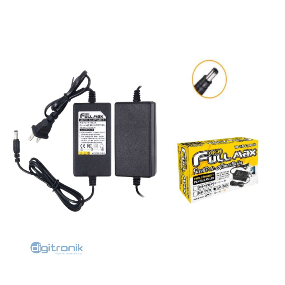 ADAPTADOR 12V 3A 5.5X2.1MM ZZ-LTH-12V3A (HFM)