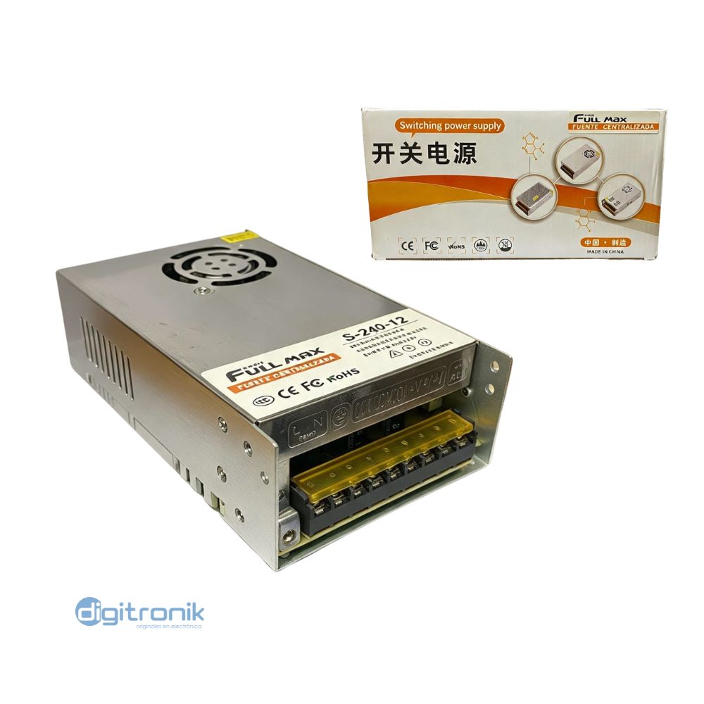FUENTE DE ALIMANTACION 250W 12V 20A ZZ-S-250-12