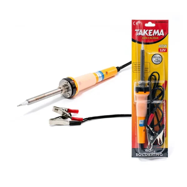 CAUTIN TAKEMA T/LAPIZ 40W 12V PUNTA PLATA M/NARANJA ZD-200ND