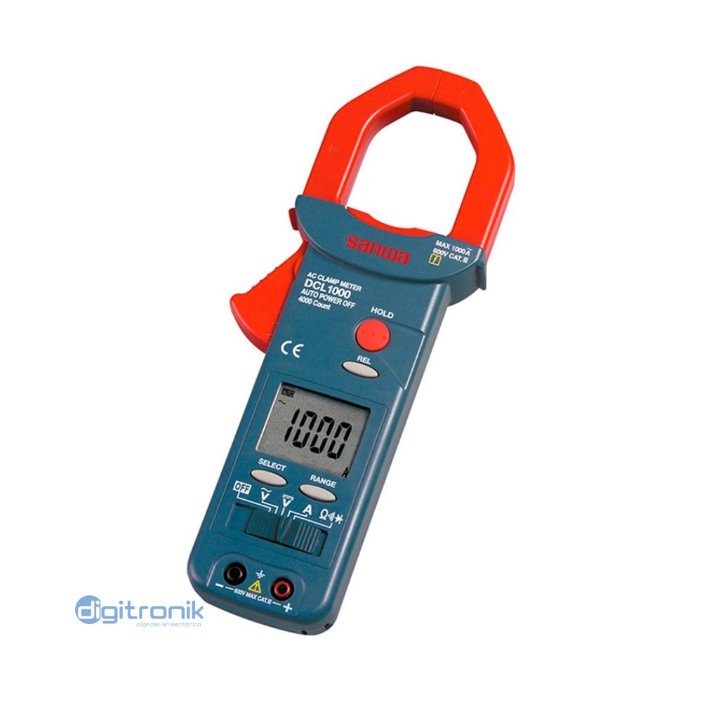 PINZA AMPERIMETRICA DIGITAL SANWA DCL1000
