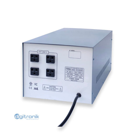 ESTABILIZADOR DE VOLTAJE SOLIDO 3000W ENERGIT EN-DS3000