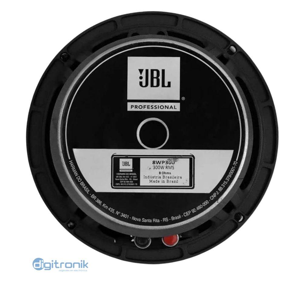 PARLANTE DE FERRITA 8" DE 300 WATT JBL 8WP300