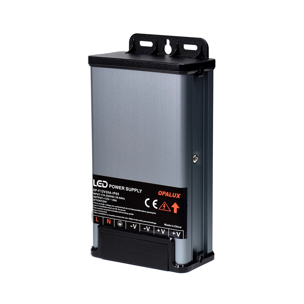 FUENTE SWITCHING VERTICAL 12V 20A OPALUX  OP-F12V20A-IP65