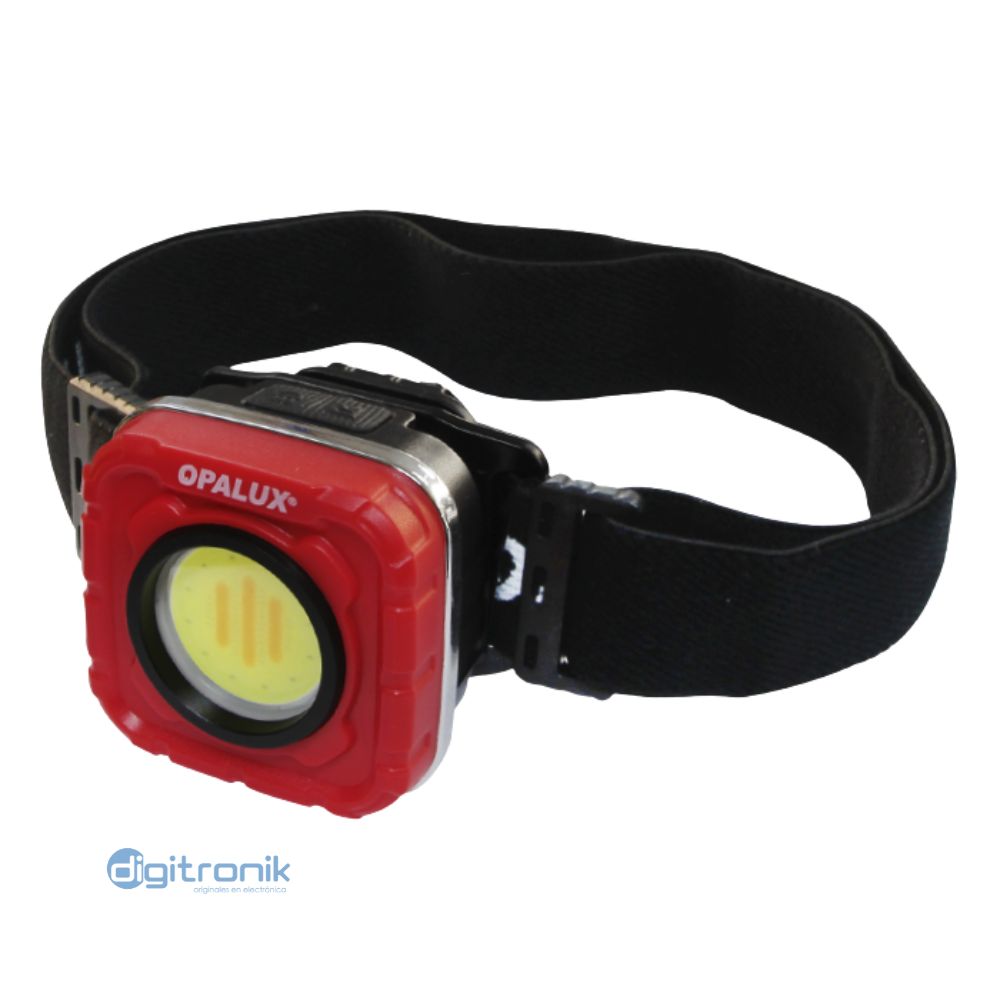LINTERNA FRONTAL RECARGABLE OPALUX 5W 600LM 5V1A 3.7V OP-9004