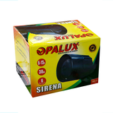 SIRENA PEQUEÑA OPALUX 30W 6 TONOS 6-15VDC GP-12