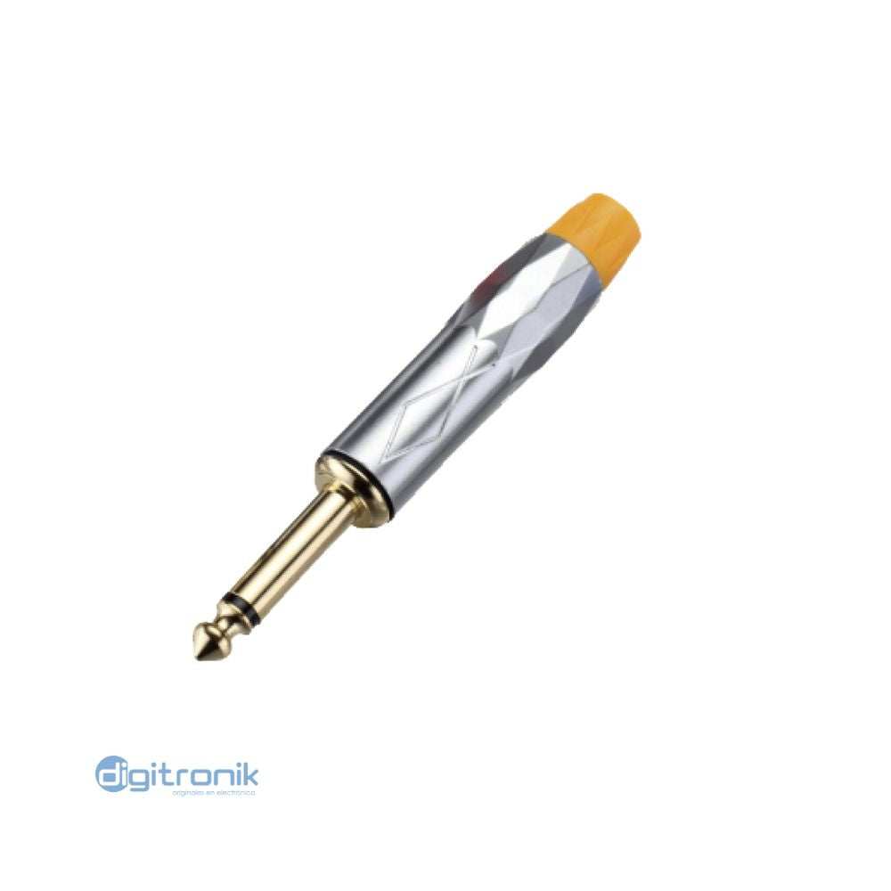 PLUG MONO 6.35MM SILVER/YELLOW L&N ACOUSTICS LN-153PG