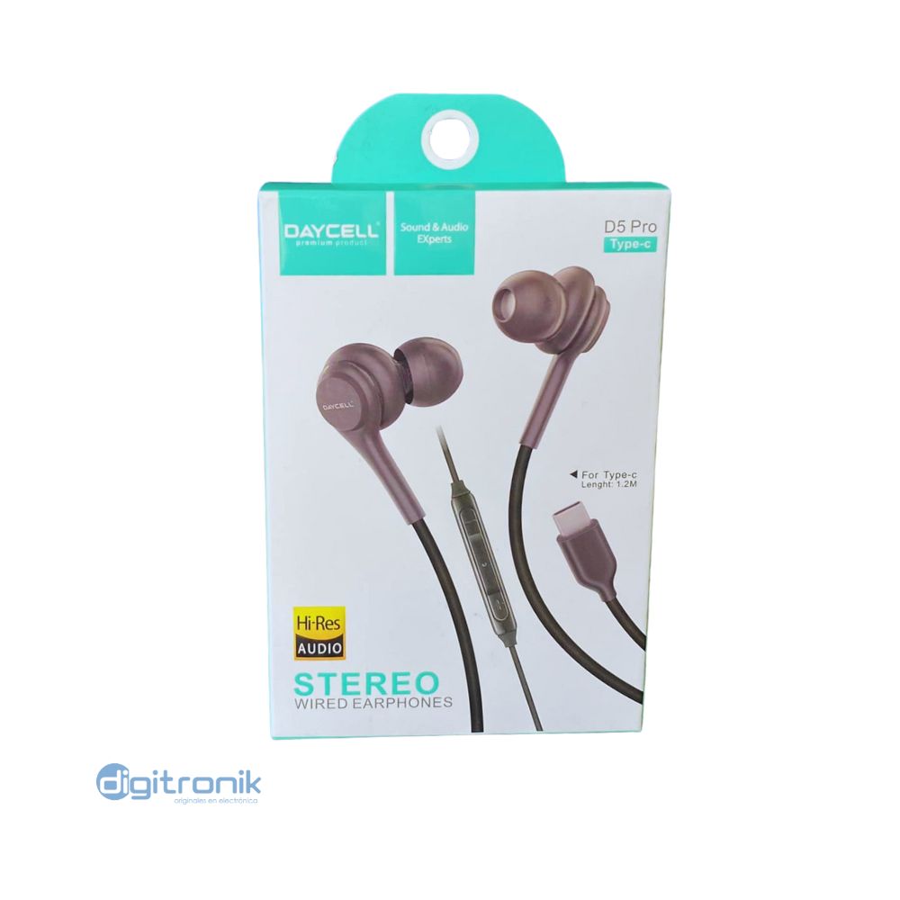 AUDIFONO DAYCELL TYPE-C D5-PRO