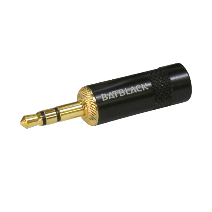 PLUG STEREO CHICO 3.5MM PARA CABLE 6.5MM BATBLACK LC3065-BG