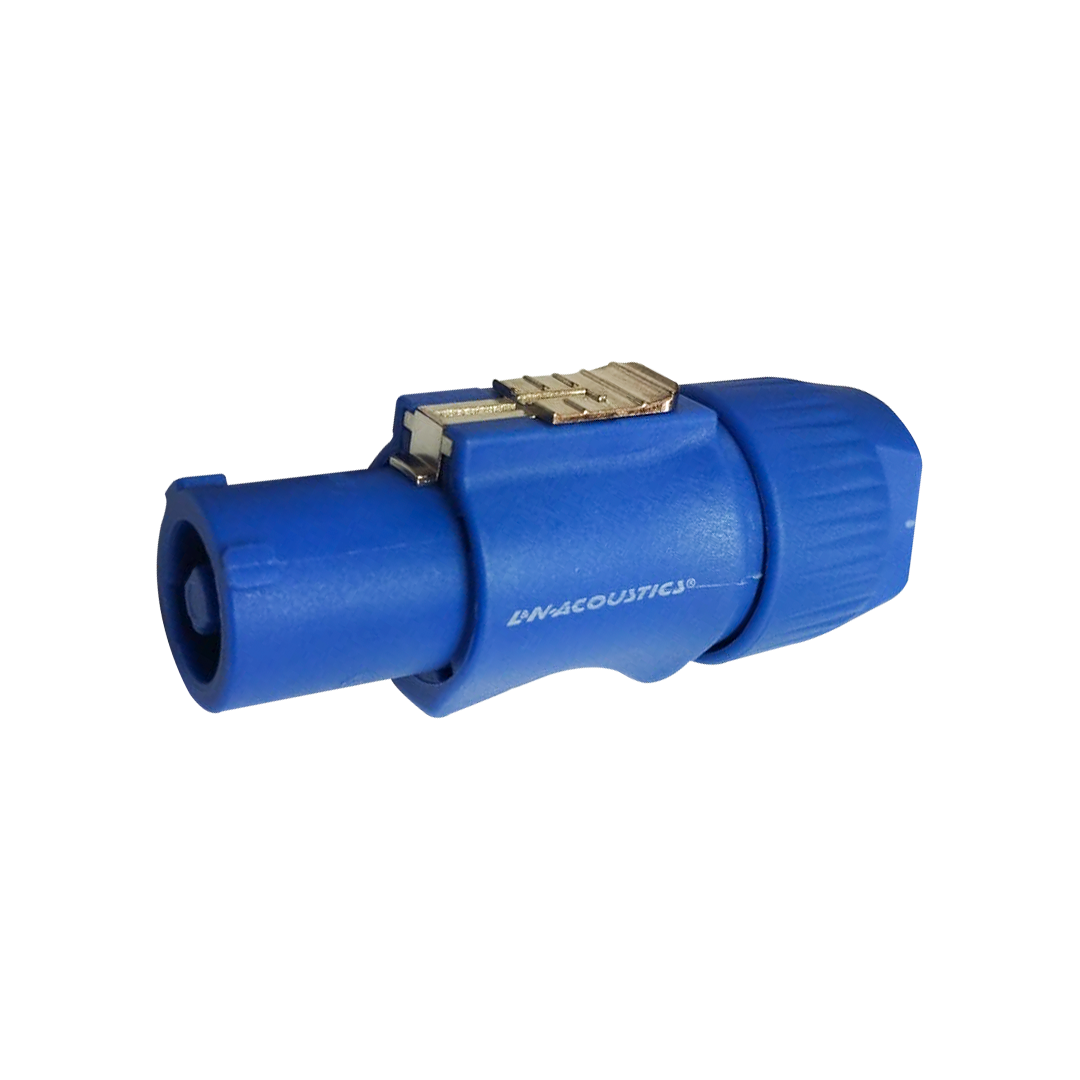 POWERCON AZUL 3 PINES C/SEGURO L&N ACOUSTICS LN-4034