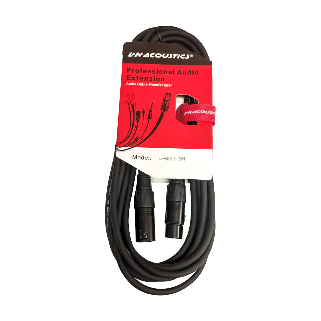 CABLE JACK XLR BK A PLUG XLR BK 5M L&N-ACOUSTICS LN-8006-/5N