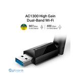 TP-LINK ADAPTADOR USB ALTA GANANCIA AC1300 ARCHER T3U PLUS