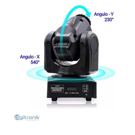 CABEZA MV ROBOTICA DMX EFECTO SPOT 1 LED X 30 W LS30