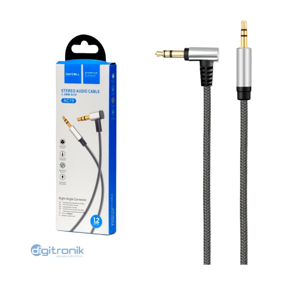 CABLE AUXILLAR DE AUDIO EN L 3.5MM AC19