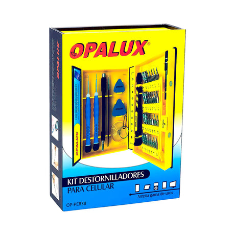 Kit de Destornilladores 38 en 1 para Celular OP-PER38 OPALUX