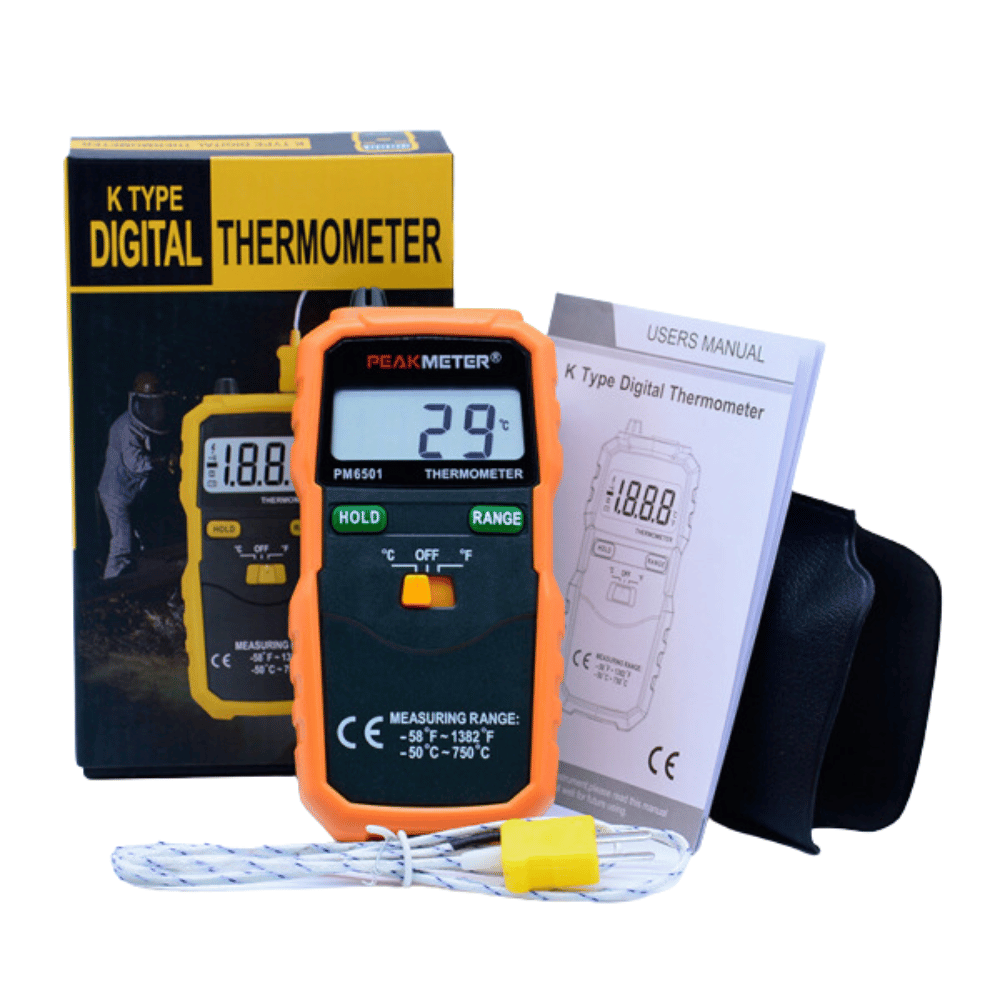 TERMOMETRO CON TERMOCUPLA PEAKMETER TIPO K PM6501