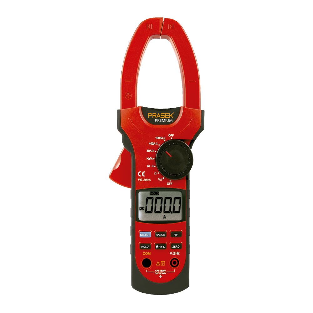 PINZA AMPERIMETRICA DIGITAL PRASEK PREMIUM PR-209A