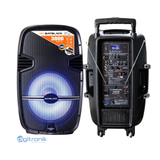 PARLANTE AMPLIFICADO 15" 3000W BATBLACK CON BT,FM,USB BT-1501BAT