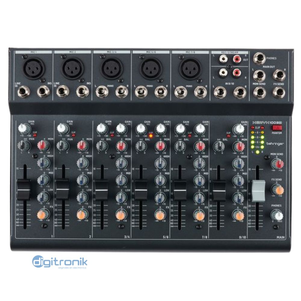 MEZCLADORA ANALOGICA PREMIUM DE 10 ENTRADAS 1003B BEHRINGER XENYX