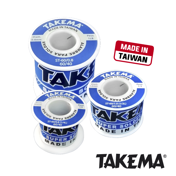 ROLLO DE SOLDADURA TAKEMA 1.0MM 1/2LIBRA SR-60/1.0(1/2L)