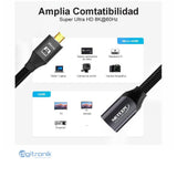 CABLE ADAPTADOR MICRO HDMI A HDMI UHD 8K@60HZ NETCOM PE-MC1001