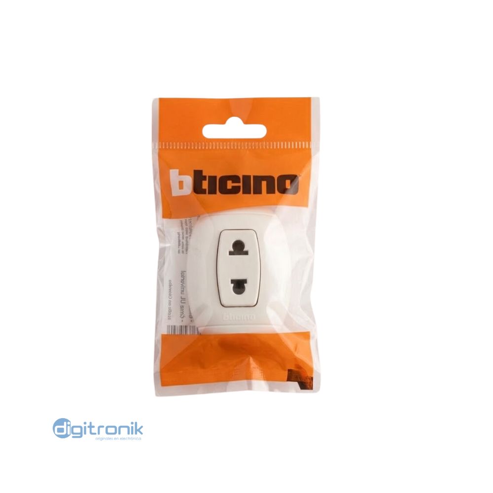 TOMACORRIENTE SIMPLE OVAL 16A 250V TICINO P56