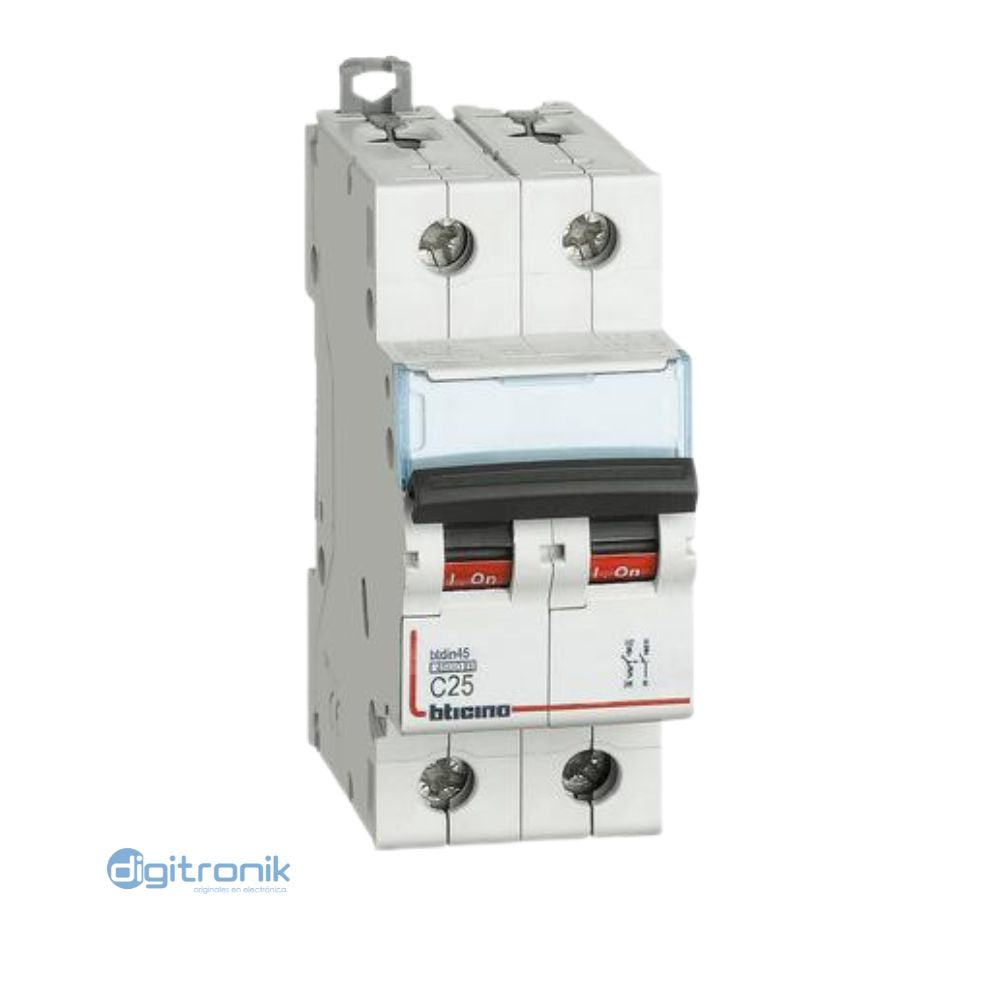 LLAVE TERMOMAGNETICO 2X25A TICINO FN820YC25