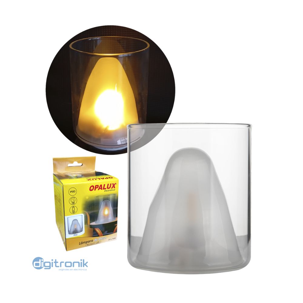 LÁMPARA DE MESA DECORATIVA OPALUX MODELO GLASS IP20 USA OP-LT988