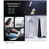 CABLE USB A TIPO-C V3.2 GEN 2 VELOCIDAD 10GBPS CARGA 60W DE 5M PE-CA0205