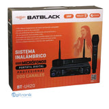 MICROFONO PROFESIONAL BATBLACK INALAMBRICO UHF BT-U420