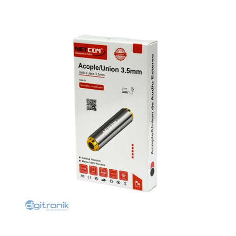 UNION PLUG 3.5MM TRRS Y TRS NETCOM PE-AD0010