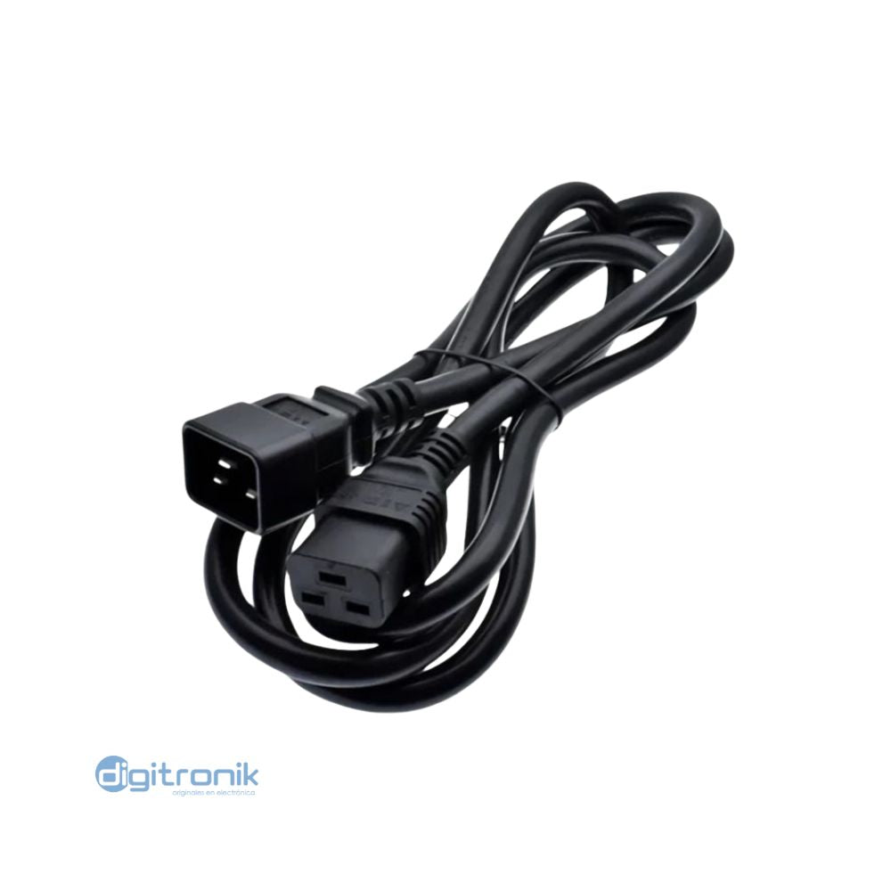 CABLE PODER UPS C19 - C20 DE 1.80 MTS NETCOM PE-PW0083