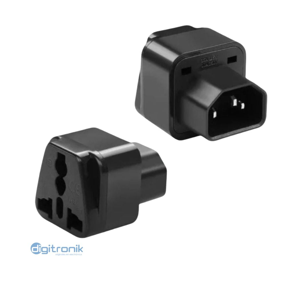 ADAPTADOR ENCHUFE UPS MACHO A MULTI-ENCHUFE HEMBRA 10A NETCOM PE-AD1011