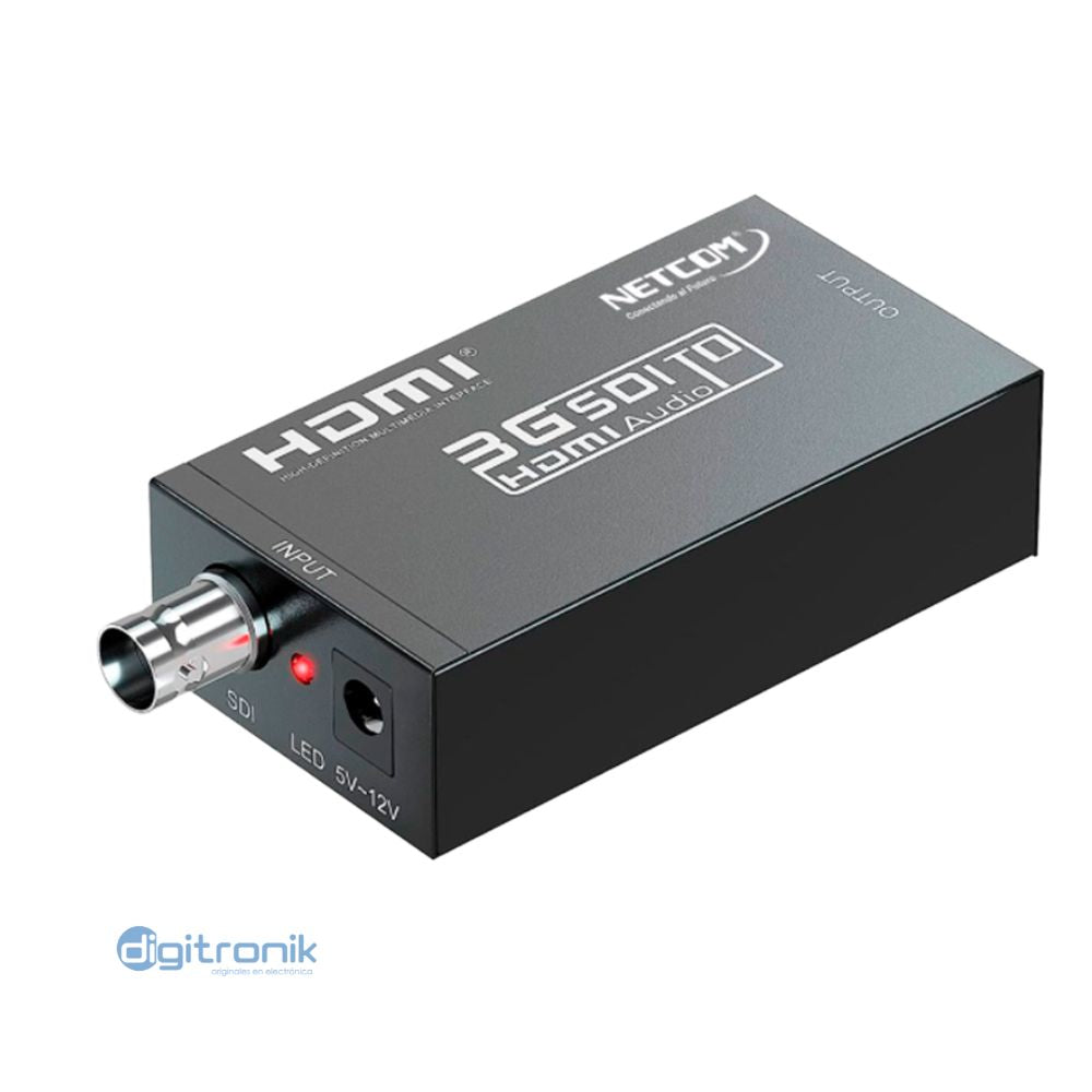 ADAPTADOR CONVERTIDOR SDI A HDMI 1080P NETCON PE-SDH010